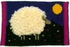 Wooly Sheep Wall Hanging or Pillow Project Kit - SALE - 8.95