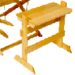 LeClerc Adjustable Height Bench for 24 in. Floor Looms and Table Looms